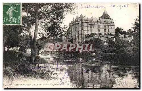 Cartes postales Chateau De Chateaudun Facade Ouest Pecheur