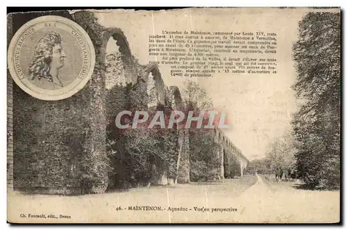 Ansichtskarte AK Maintenon Aqueduc Vue en perspective