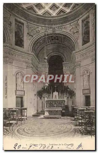 Cartes postales Chateau d Anet Interieur de la Chapelle