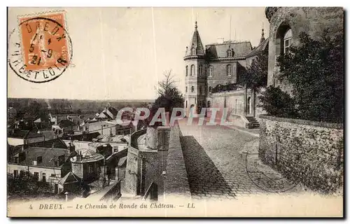 Cartes postales Dreux Le Chemin de Ronde du Chateau