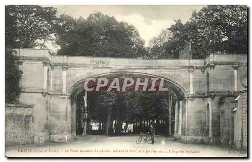 Cartes postales Dreux Le Pont en anse de Panler reliant le Pare aux Jardins de la Chapelle St Louis