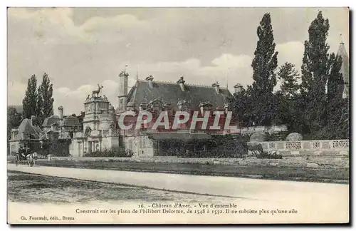 Ansichtskarte AK Chateau d Anet Vue D ensemble Construit sur les Plans de Philibert Delorme de