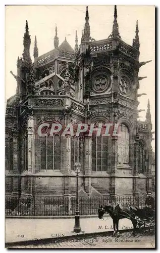 Cartes postales Caen Abside de Saint Pierre Architecture de pur Style Renaissance