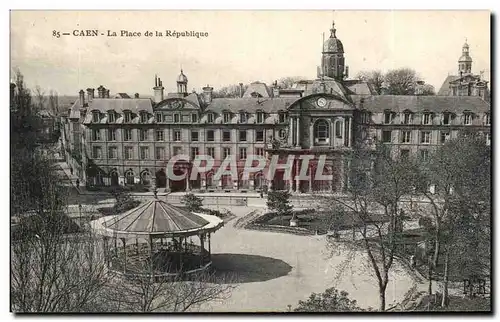 Ansichtskarte AK Caen La Place de la Republique