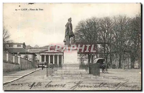 Ansichtskarte AK Caen La Place de Parc