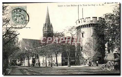 Cartes postales Caen Les Halles et la Tour Le Roy