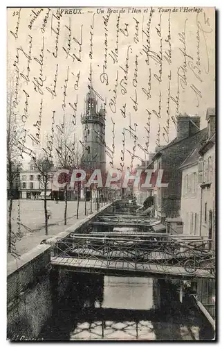 Cartes postales Evreux Un Bras de L Iton et la Tour de L Hotel