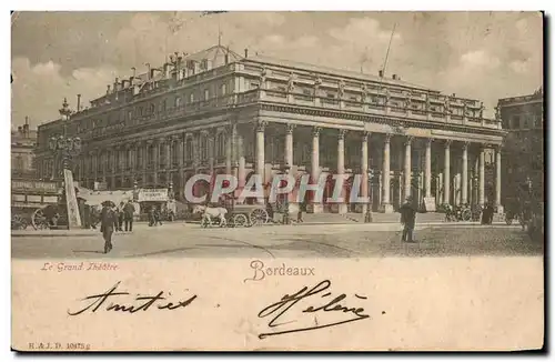 Cartes postales Bordeaux Le grand theatre