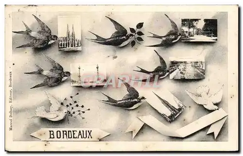 Cartes postales Bordeaux Hirondelles