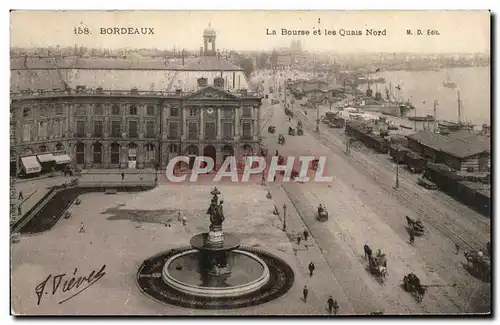 Cartes postales Bordeaux La Bourse et les Quais Nord