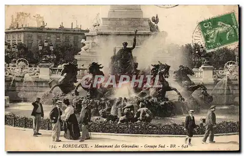 Ansichtskarte AK Bordeaux Monument des Girondins Groupe Sud