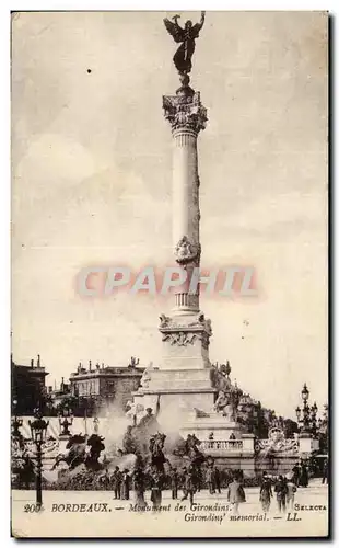 Cartes postales Bordeaux Monument des Girondins