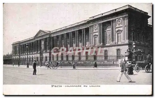 Cartes postales Paris Colonnade Du Louvre