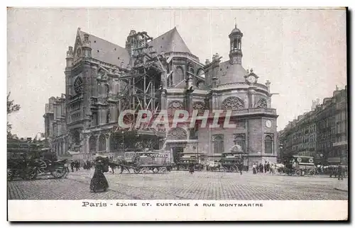 Ansichtskarte AK Paris Eglise St Eustache Rue Montmartre