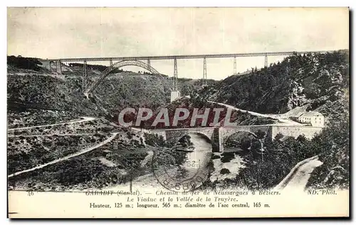 Ansichtskarte AK Le Viaduc et la Vallee de la Truyere Garabit