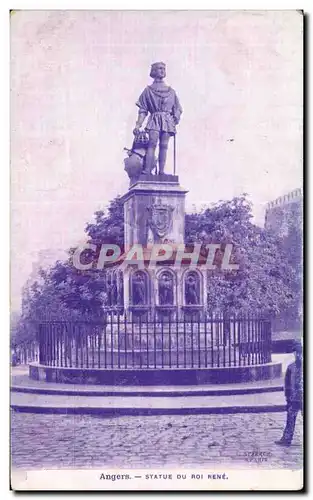 Cartes postales Angers Statue du Roi Rene