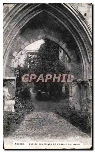 Cartes postales Agers Entree Des Ruines de L Eglise Toussaint