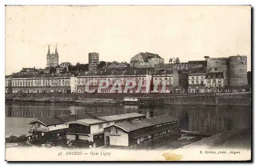 Ansichtskarte AK Angers Quai Ligny