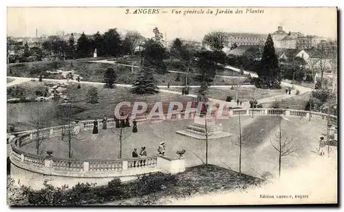 Cartes postales Angers Vue generale du jardin des Plantes