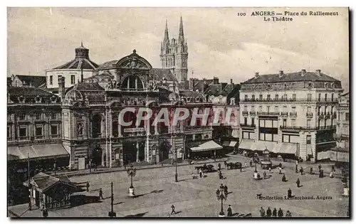 Cartes postales Angers Place du Rallement Le Theatre