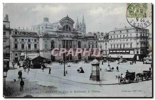 Cartes postales Angers Place du Ralliement le Theatre