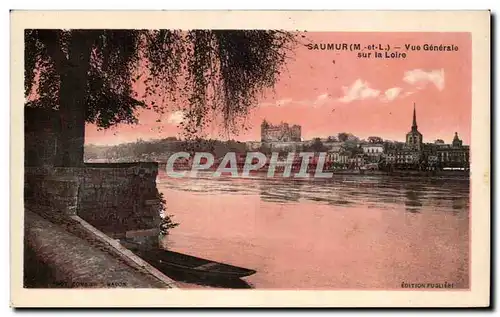 Cartes postales Saumur Vue Generale sur la Loire