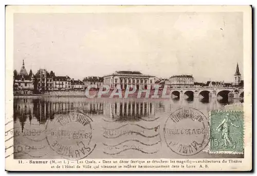 Cartes postales Saumur Les Quais