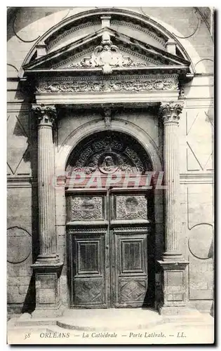 Cartes postales Orleans La Cathedrale Porte Laterale