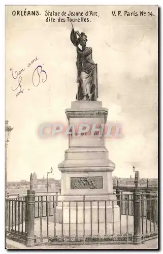 Cartes postales Orleans Statue de Jeanne d Arc dite des Tourelles