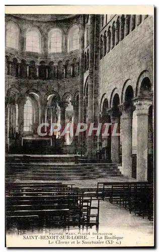 Cartes postales Saint Benoit Loire La Basilique La Choeur et le Sanctuaire