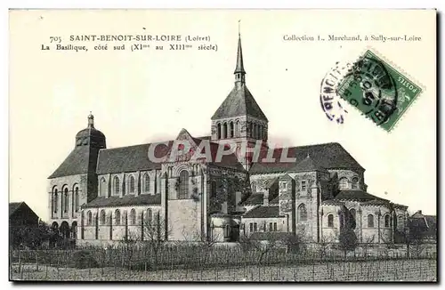 Cartes postales Saint Benoit Sur Loire La Basilique Cote Sud