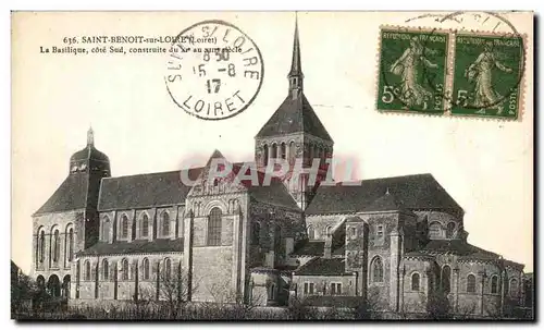 Cartes postales Saint Benoit Sur Loire La Basilique Cote Sud