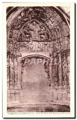 Cartes postales Saint Benoit Sur Loire Porte du Nord de la Basilique