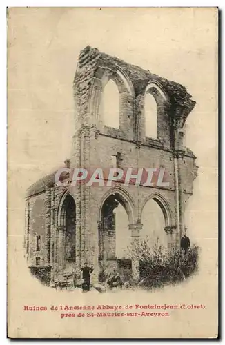 Ansichtskarte AK Ruines de L Ancienne de fontainejean Pres De st Maurice Sur Aveyron