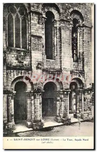 Cartes postales Saint Benoit sur Loire la Tour facade Nord