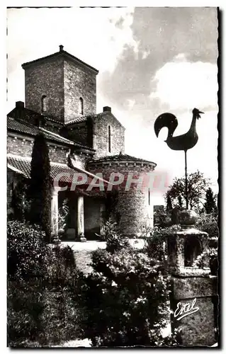 Cartes postales Eglise de Germigny des Pres La Facade meridionale et la Lanterne des morts