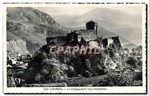 Cartes postales Lourdes Le Chateau Fort Vue d Ensemble