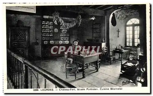 Cartes postales Lourdes Le Chateau Fort Musee Pyreneen Cuisine Bearnaise