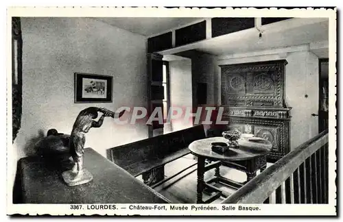 Cartes postales Lourdes Le Chateau Fort Musee Pyreneen Salle Basque