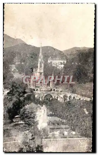 Cartes postales Lourdes La Basilique vue de Chateau Fort