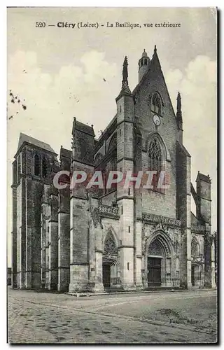 Cartes postales Clery La Basilique vue exterieure