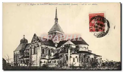 Cartes postales Eglise de Saint Benoit sur Loire