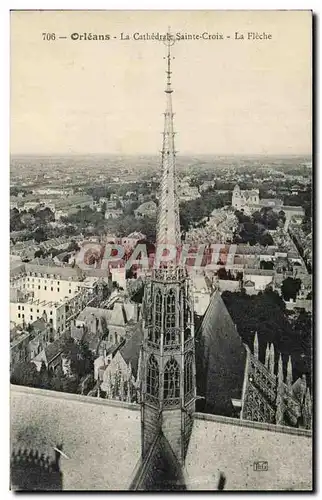 Ansichtskarte AK Orleans La Cathedrale Sainte Croix La Fleche