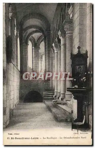 Cartes postales St Benoit sur La basilique Le deambulatoire Nord