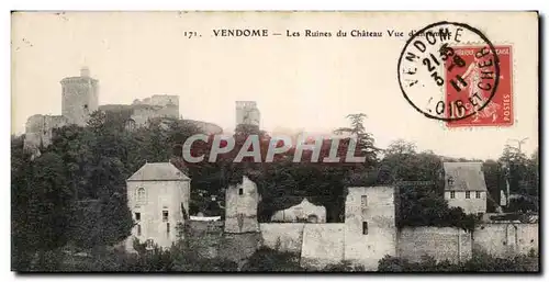 Cartes postales Vendome Les Ruines du Chateau Vue