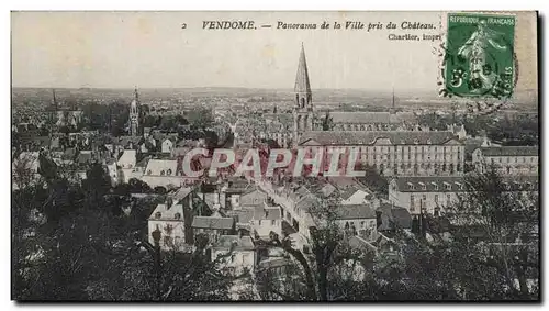 Ansichtskarte AK Vendome Panorama de la ville pris du Chateau