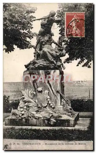 Ansichtskarte AK Chateaudun Monument de la Defense de Mercie Militaria