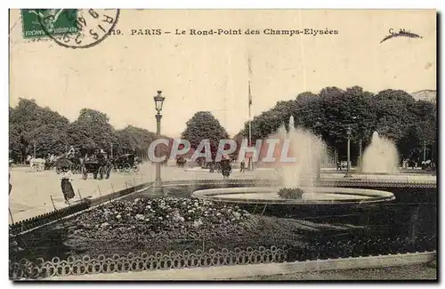 Ansichtskarte AK Paris Le rond Point des Champs Elysees