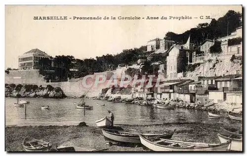 Ansichtskarte AK Marseille Promenade de la Corniche Anse du Prophete