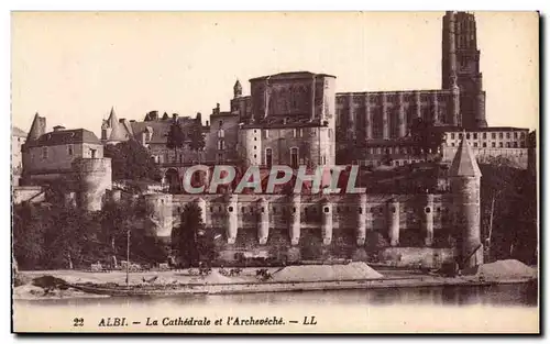 Cartes postales Albi La Cathedrale et l Archeveche